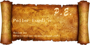 Peller Eugén névjegykártya
